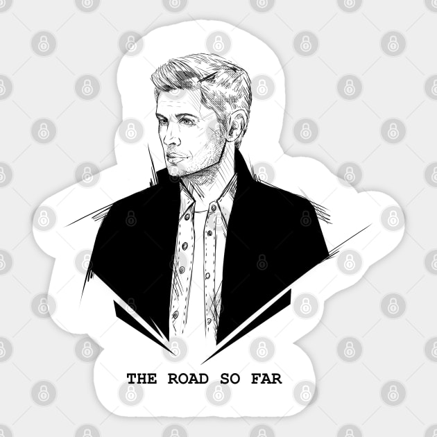 Dean Winchester | The Road So Far Sticker by DenielHast